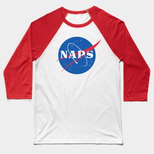 NAPS / NASA Bedtime Logo Parody Baseball T-Shirt